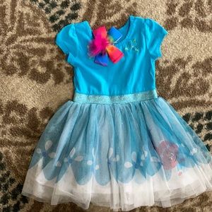 Trolls dress with matching bow